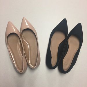 TWO PACK - ASOS flats size 10 US